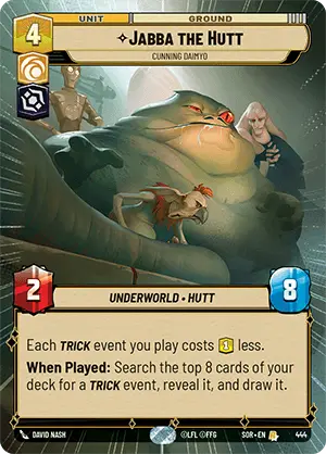 Star Wars: Unlimited - Jabba the Hutt Hyperspace Foil Variant *RARE*